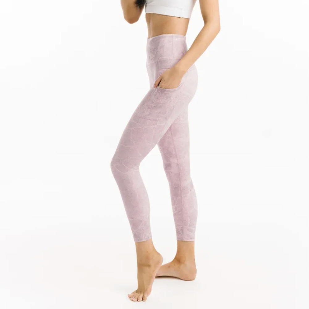 ZYIA Pink Digital Granite Pocket Light n Tight Hi-Rise 7/8 24" (6-8)